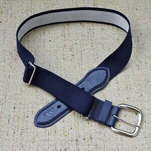 Adidas Youth Belt Navy Blue Elastic Stretched Waistband Size